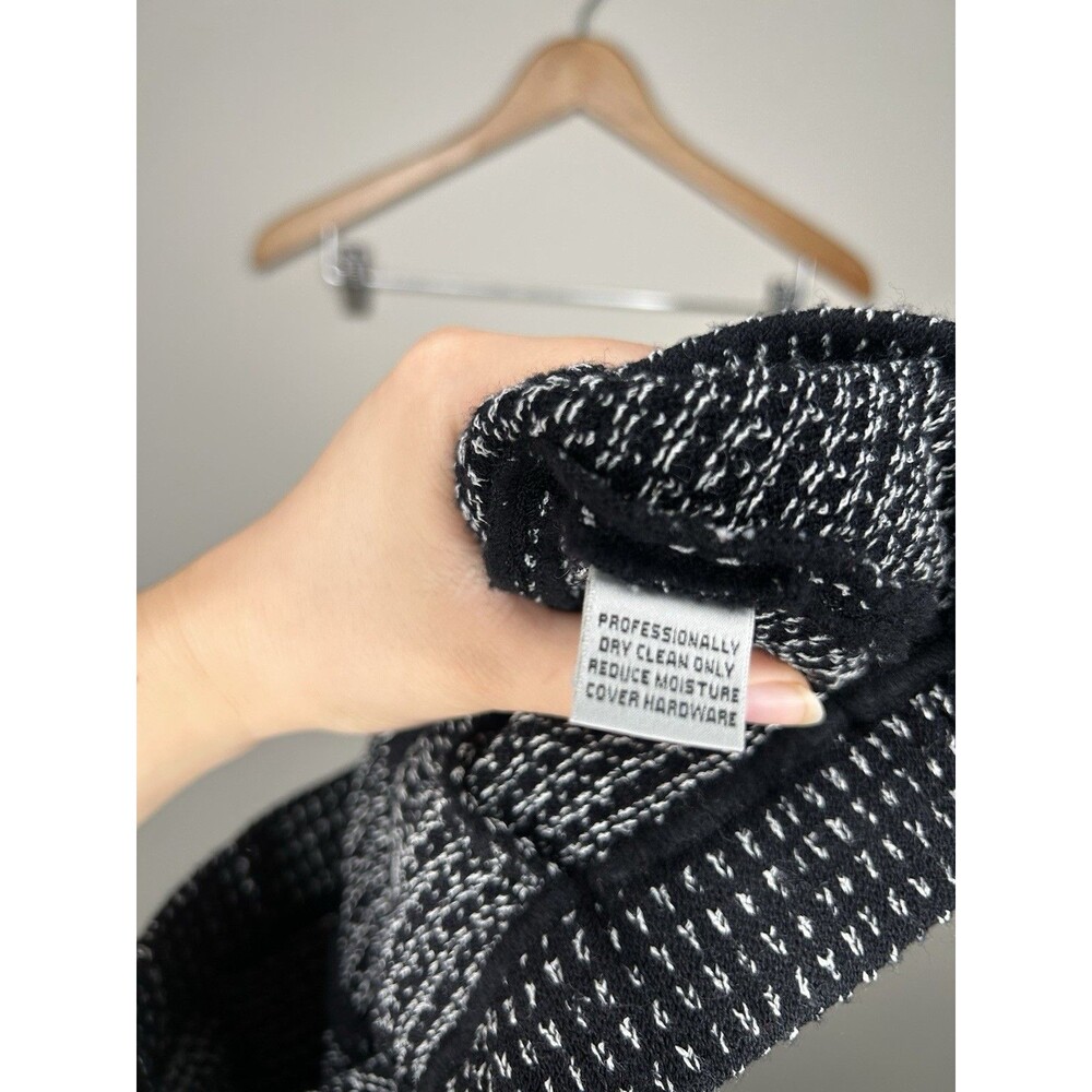 St John Collection Marie Gray Monochromatic Pleated Knit Pencil Preppy Skirt 8 - Picture 8 of 9